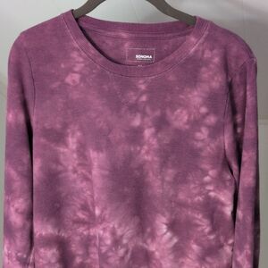 Sonoma Purple Tie-Dye Sweatshirt